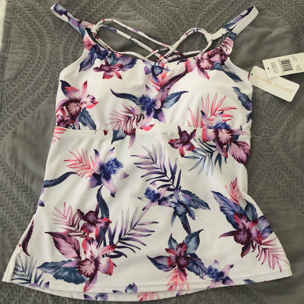 Strappy Add-A-Size Tankini top by Island Escape